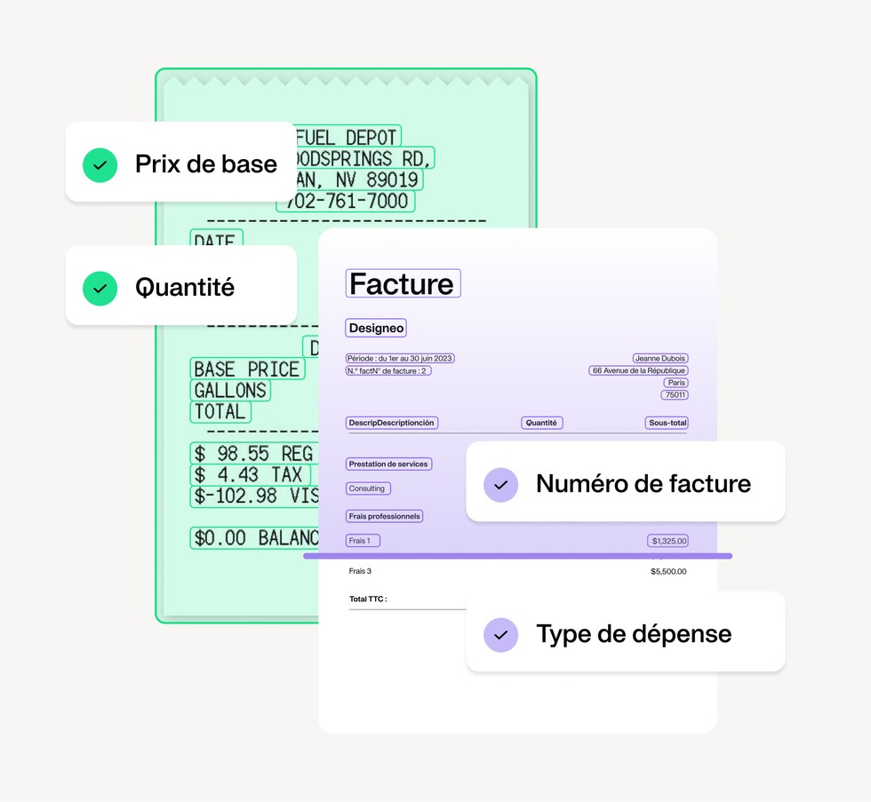 ARIA est notre algorithme d'extraction de données développé en interne. ARIA aide les clients de Payhawk à traiter automatiquement les reçus et les factures, ce qui leur permet de gagner un temps précieux.